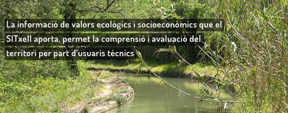 La informació de valors ecològics i socioeconòmics que el SITxell aporta, permet la comprensió i avaluació del territori per part d’usuaris tècnics